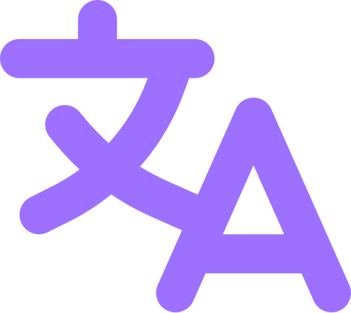 Multi-language UI icon placeholder